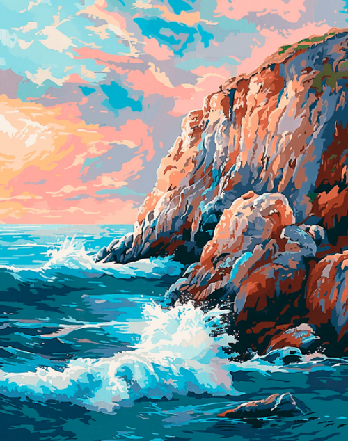 Cliff and Ocean Cliff and Ocean