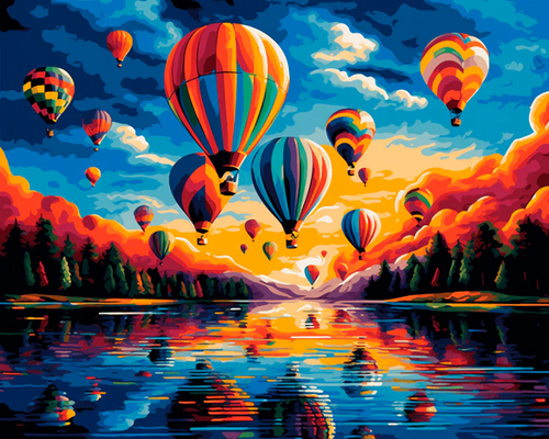 Hot Air Balloons and Reflection Hot Air Balloons and Reflection