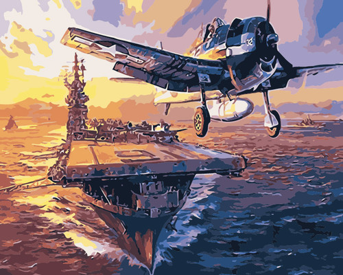 Warship and Planes