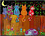 Moon Watching Cats Paint by Numbers Moon Watching Cats Paint by Numbers