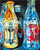 Colourful Cola Bottles Paint by Numbers Colourful Cola Bottles Paint by Numbers