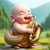 Smiley Buddha Playing Trumpet Smiley Buddha Playing Trumpet