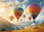 Hot Air Balloons and Beautiful Nature Hot Air Balloons and Beautiful Nature