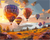 Hot Air Balloons and Beautiful Nature Hot Air Balloons and Beautiful Nature