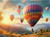 Hot Air Balloons and Beautiful Nature Hot Air Balloons and Beautiful Nature