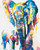 Colourful Father and Son elephant Colourful Father and Son elephant
