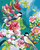 Flower Bird Paint by Numbers Kit Flower Bird Paint by Numbers Kit