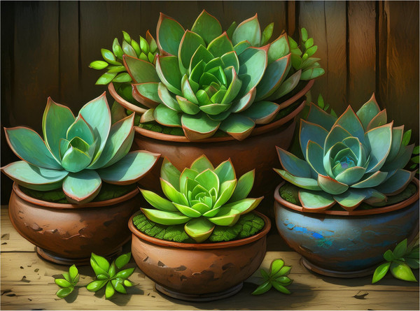 Beautiful Succulent in Clay Pot Beautiful Succulent in Clay Pot