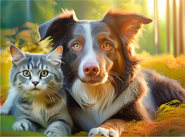 Border Collie and Buddy Border Collie and Buddy
