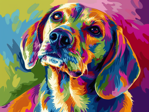 Colourful Dog Splash Art 3 Colourful Dog Splash Art 3