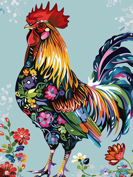 Flower Rooster 3