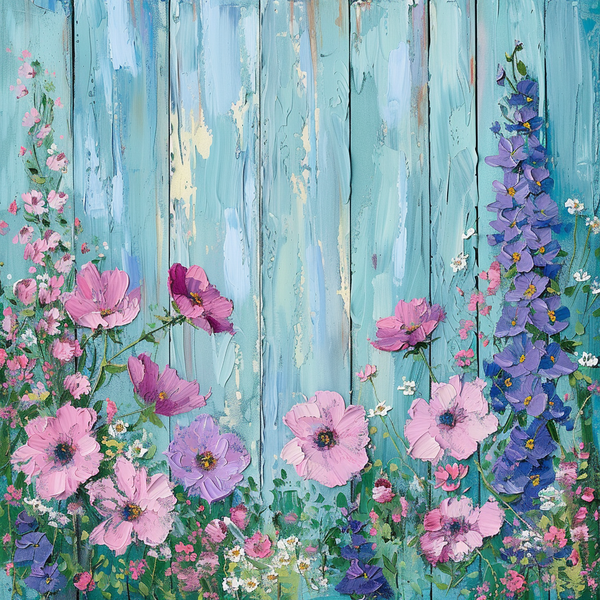 Flowers on Garden Fence 3 Flowers on Garden Fence 3