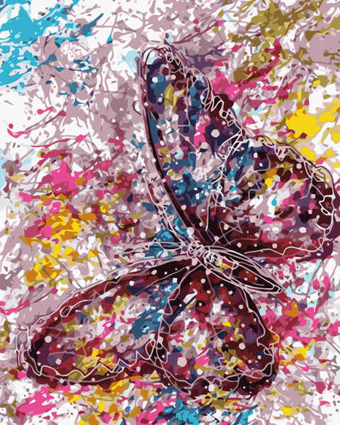 Artistic Butterfly Paint by Numbers Artistic Butterfly Paint by Numbers