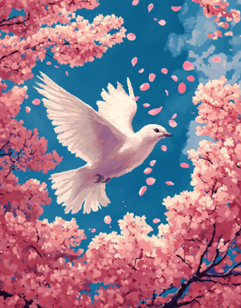 Cherry Blossom and Dove Cherry Blossom and Dove
