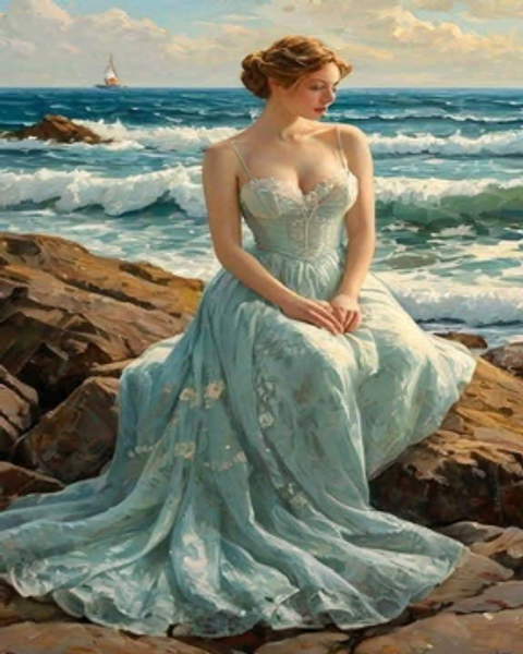 Lady in Sea Blue Lady in Sea Blue