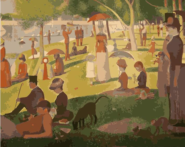 A Sunday Afternoon on the Island of La Grande Jatte by Georges Seurat A Sunday Afternoon on the Island of La Grande Jatte by Georges Seurat