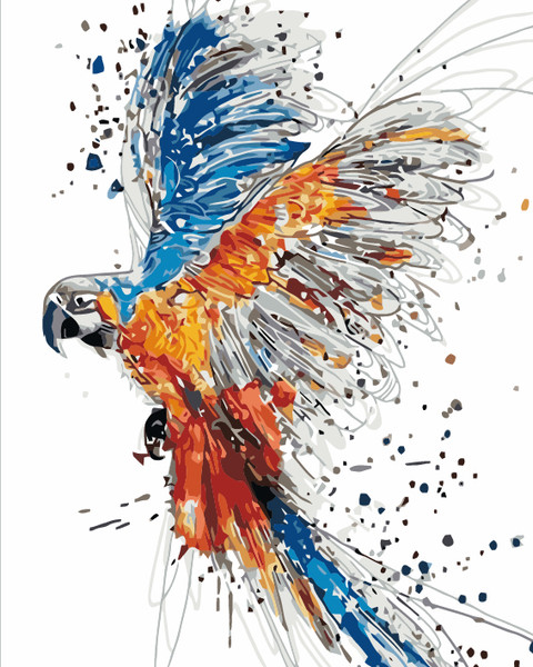 Colourful Flying Parrot Colourful Flying Parrot