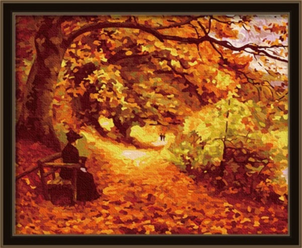 Autumn Forest 40x50cm paint by numbers Autumn Forest 40x50cm paint by numbers
