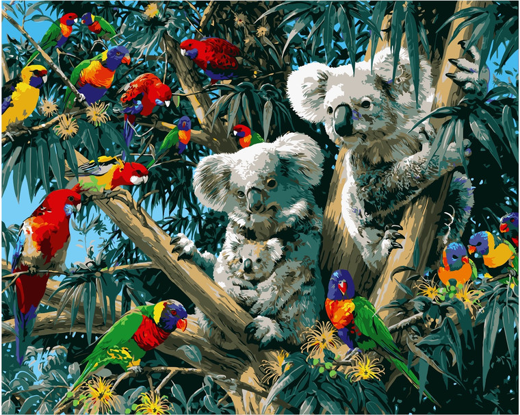 Koalas and Friends Paint by Numbers