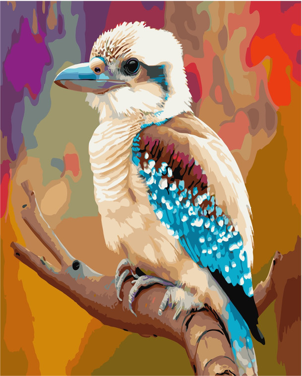 Colourful Kookaburra Paint by Numbers