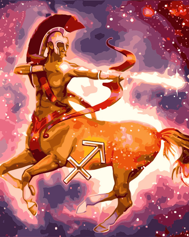 Sagittarius Paint by Numbers