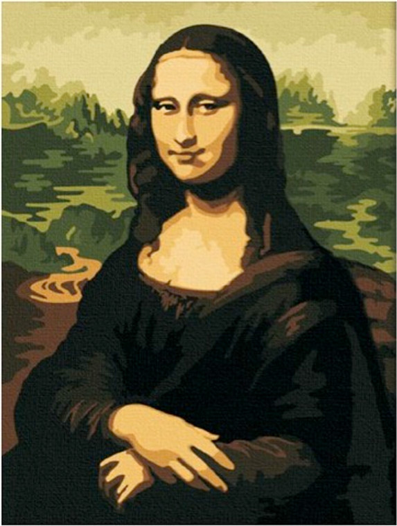Mona Lisa paint by numbers kit 50x65cm