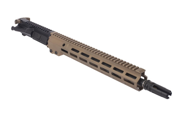Geissele Automatics 14.5" 5.56 NATO 1:7 USASOC Improved Complete AR-15 Upper Receiver - Desert Dirt