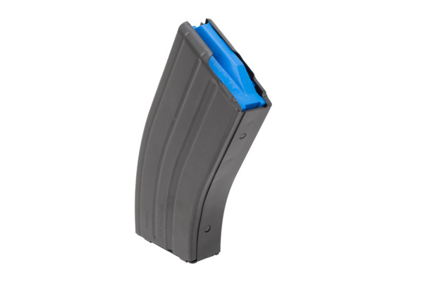 DURAMAG Stainless Steel 20-Round AR-15 Magazine - 6.5 Grendel - Blue Follower