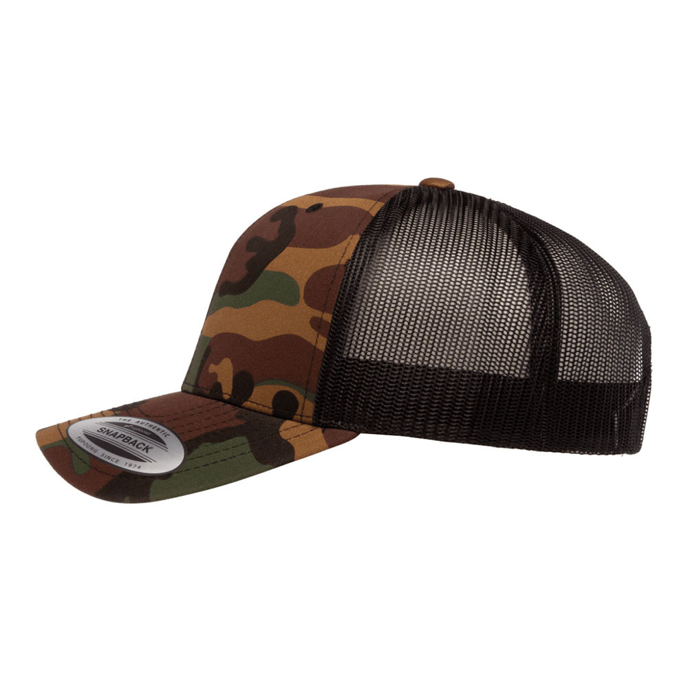 YP Classics Retro Trucker Camo Cap 