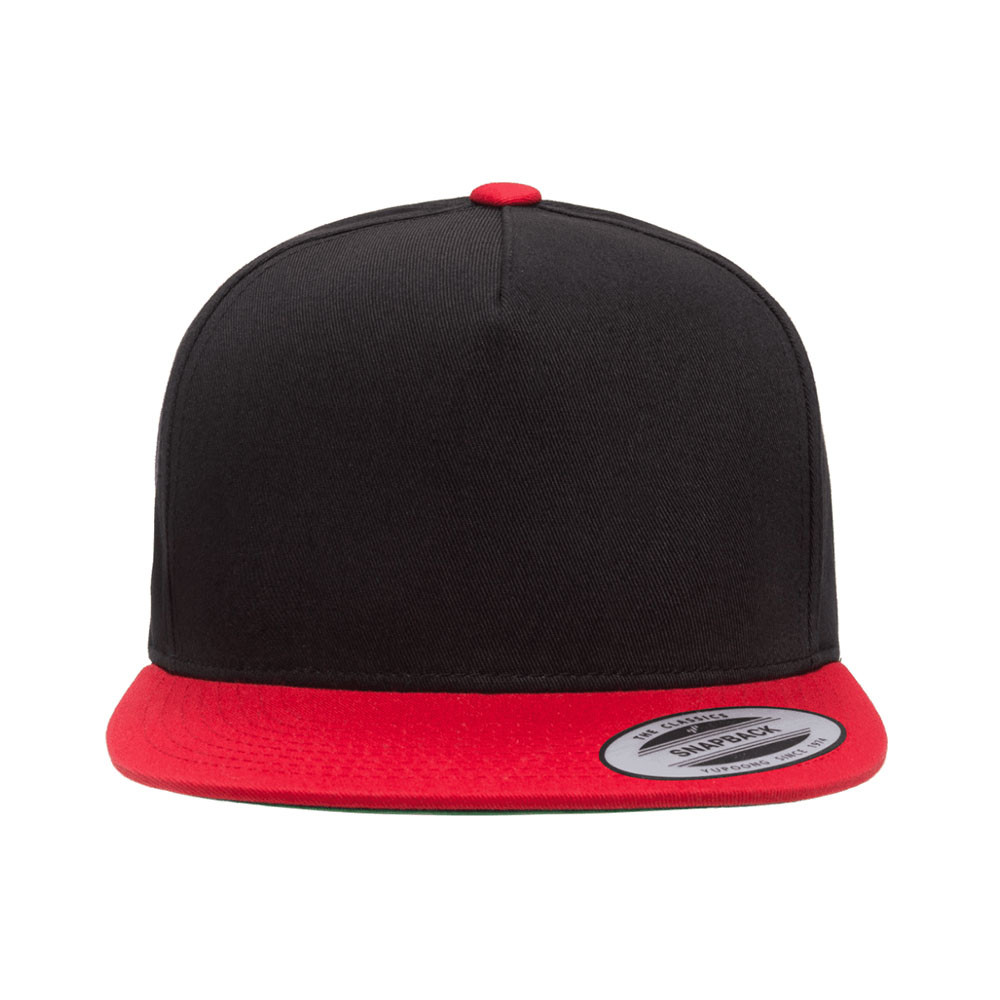5-Panel Cotton Twill Snapback Cap 