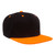 YP Classics Premium Snapback Cap 6089Mt Black Neon Orange - 2-Tone 6089Mt Black Neon Orange - One Dozen