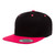 YP Classics Premium Snapback Cap 6089Mt Black Neon Pink - 2-Tone 6089Mt Black Neon Pink - One Dozen