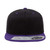 Flexfit&reg; 110FT Black / Purple Premium Snapback Cap 2-Tone - One Dozen Additional Image 1