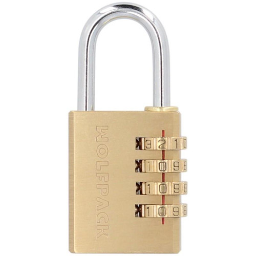 Candado Combinación Latón Wolfpack