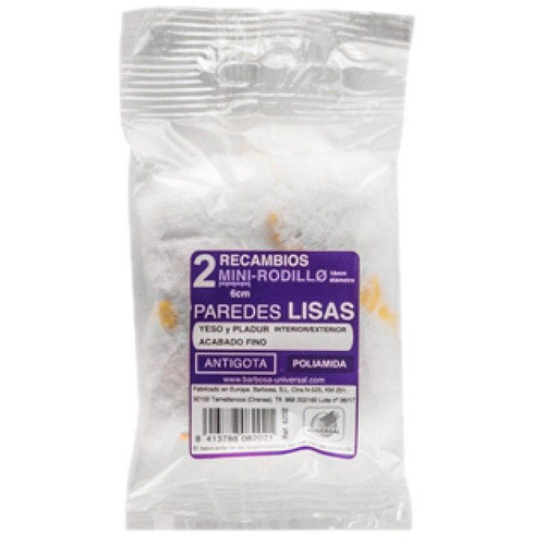 Recambios Mini Rodillo Paredes y Techos Lisos