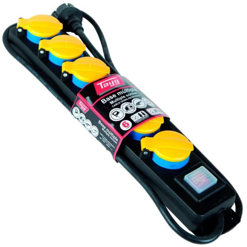 Base Multiple Con Interruptor Neopreno Tayg