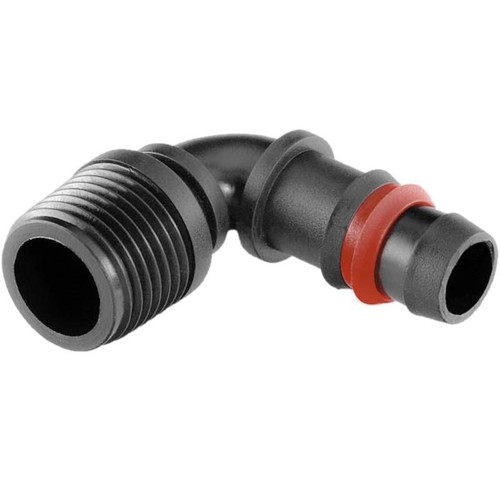 Codo Goteo Rosca Macho