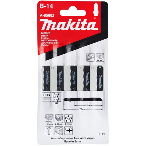 Pack Hoja Sierra Calar B14 Madera Makita