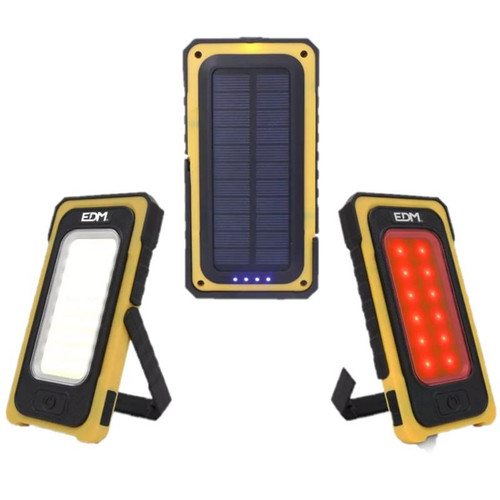 Linterna Led Solar Recargable Gancho-Imán 10W