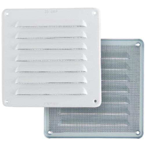 Rejilla Strong Aluminio Blanco 1.5 Con Mosquitera 15x15