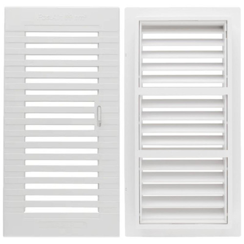 Rejilla Empotrable Regulable Con Marco ABS 26x13.3