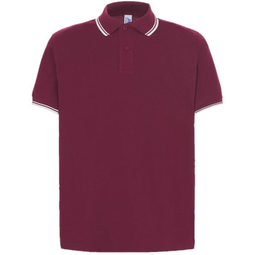 Polo Pora210 Burdeos-Blanco JHK