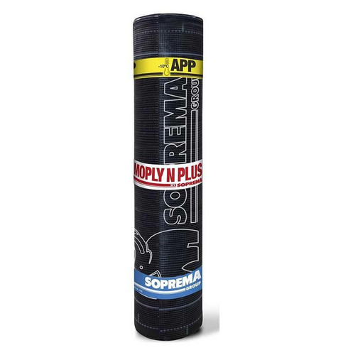 Rollo Tela Asfáltica Plastomera Moply N Plus FV 3 KG