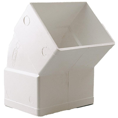 Codo Rectangular 45 Blanco