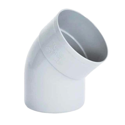 Codo PVC Macho-Hembra 45º