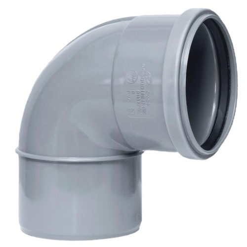 Codo PVC Macho-Hembra Junta Elástica 87º