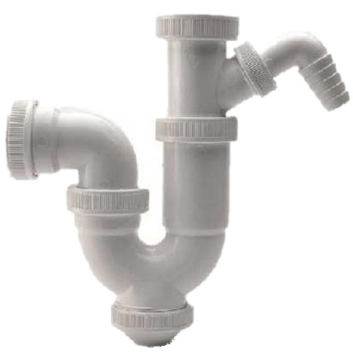 Sifón Curvo Extensible S/Horizontal Toma Lavadora