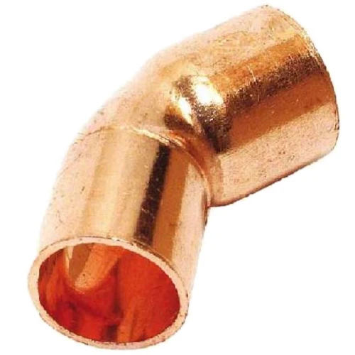 Codo Cobre Hembra-Hembra 45º