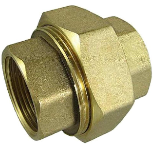 Unión 3 Piezas Latón Hembra