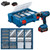 Atornillador Bosch GSR 18V-21 +2 Baterias + 82 Accesorios
